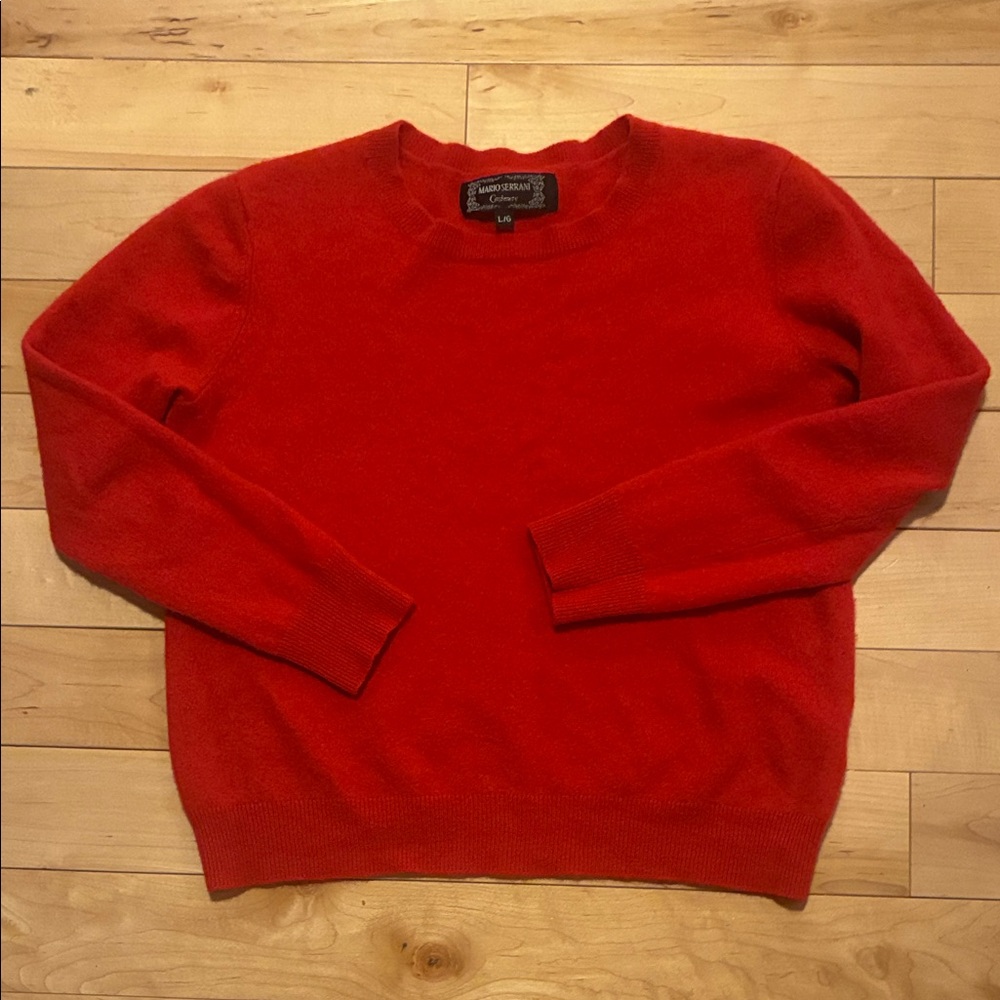 Mario Serrani Red Cashmere Sweater